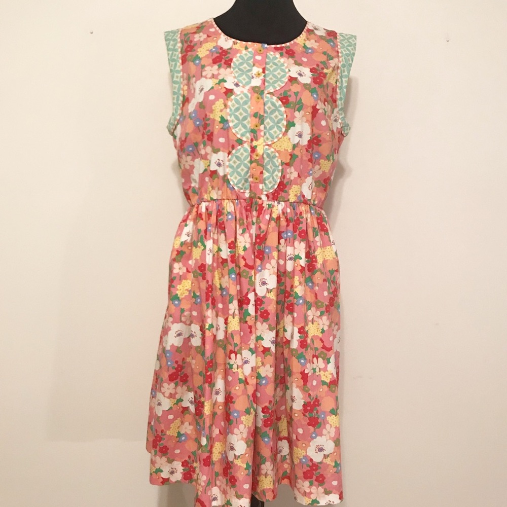 NWT Matilda Jane Floral sleeveless dress SZ L